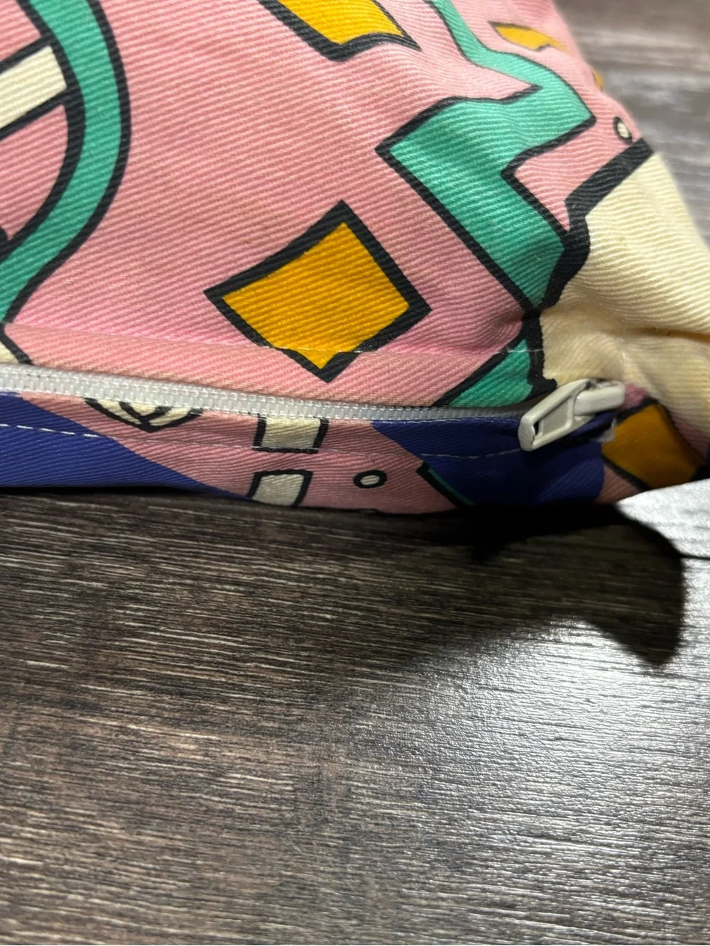 Vintage IKEA Decorative Multicolor Planet Pattern Throw Pillow - Home Art